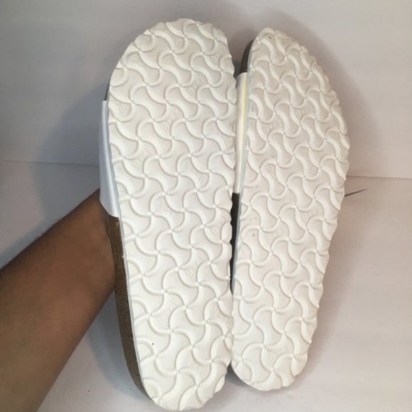 NEW Birkenstock Madrid White 41 narrow Slide Sandal - Picture 5 of 6